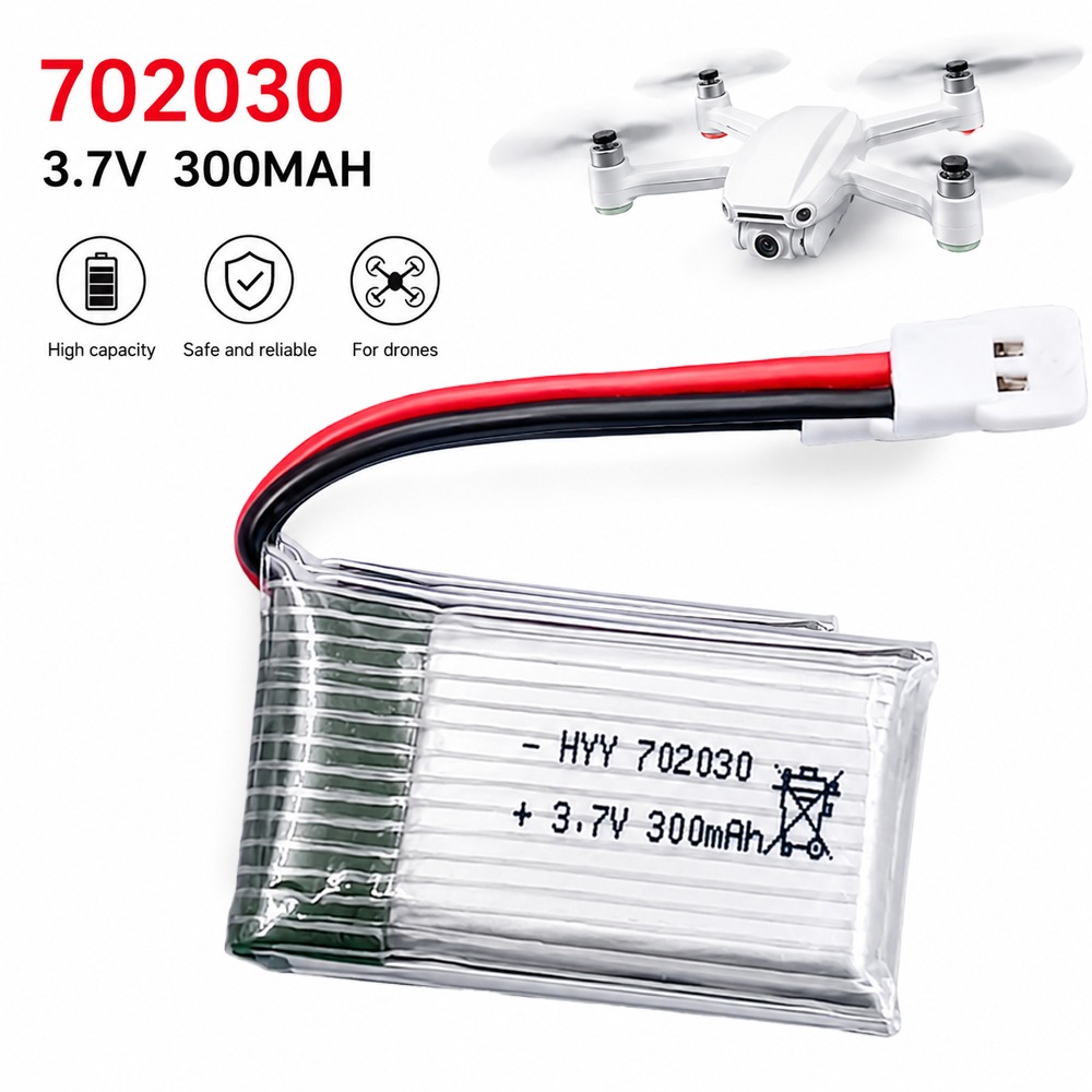 Eachine Drone E010 - แบตเตอรี่ลิโพ 3.7V 300mAH สำหรับเครื่องบินบังคับวิทยุรุ่น U816 F180