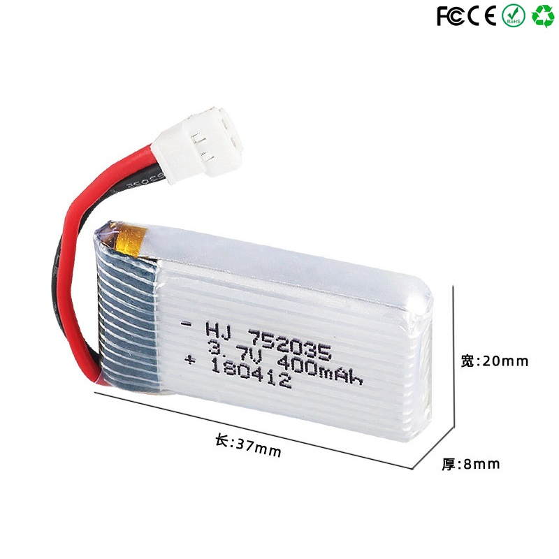 แบตเตอรี่โดรน 752035 3.7V 400m - Eachine Drone E58 บทวิจารณ์และราคา