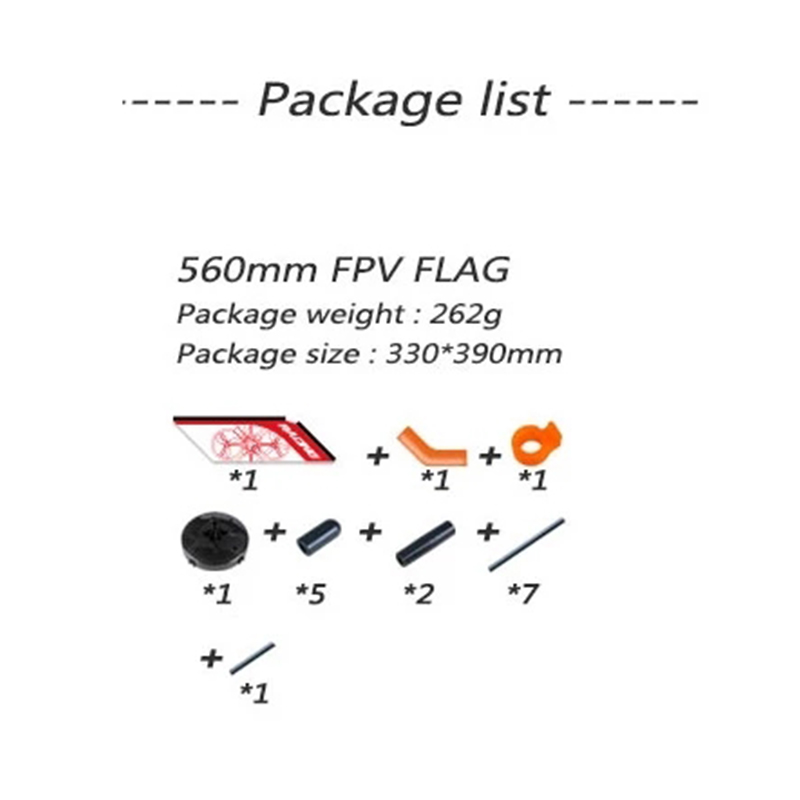 LDARC 560มม.FPV Freestyle บินก - Drone Racing Flag บทวิจารณ์และราคา